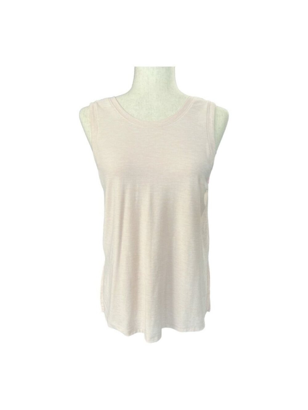 Old Navy Womens Active Tunic Tank Top~Size Small~Pale Peach V-Back ~ L12 07